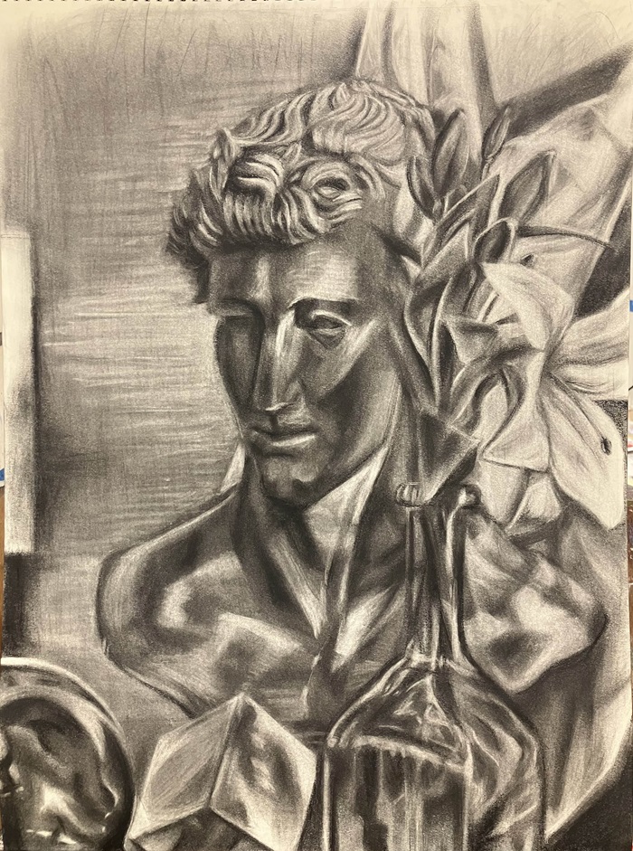 Vine Charcoal on 18x24inch Newsprint